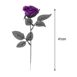 Maxbell Artificial Roses with Eyeballs Halloween Costume Party purple