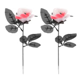 Maxbell Artificial Roses with Eyeballs Halloween Costume Party white with red