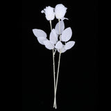 Maxbell Artificial Roses with Eyeballs Halloween Costume Party white