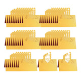 Maxbell 50Pcs Wedding Place Cards Mark Card Elegant for Restaurant Anniversary Decor Gold