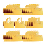 Maxbell 50Pcs Wedding Place Cards Mark Card Elegant for Restaurant Anniversary Decor Gold