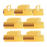 Maxbell 50Pcs Wedding Place Cards Mark Card Elegant for Restaurant Anniversary Decor Gold