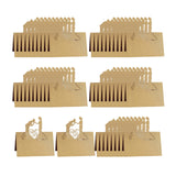 Maxbell 50Pcs Wedding Place Cards Mark Card Elegant for Restaurant Anniversary Decor Brown