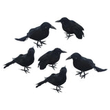 Maxbell 6x Simulation Halloween Crows Raven Prop for Party Event Halloween Supplies
