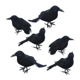 Maxbell 6x Simulation Halloween Crows Raven Prop for Party Event Halloween Supplies