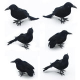 Maxbell 6x Simulation Halloween Crows Raven Prop for Party Event Halloween Supplies