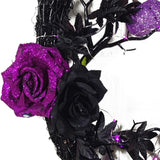 Maxbell Handmade Halloween Wreath Garland Door Wreath for Window Wall