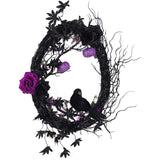 Maxbell Handmade Halloween Wreath Garland Door Wreath for Window Wall