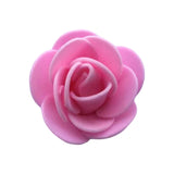 Maxbell Mini Artificial Rose Heads Stemless Flower Heads for Table Home Decoration Pink
