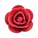 Maxbell Mini Artificial Rose Heads Stemless Flower Heads for Table Home Decoration Red