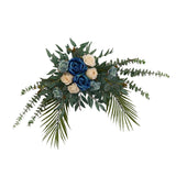 Maxbell Silk Floral Centerpiece Arrangement for Wedding Engagement Party Blue