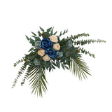 Maxbell Silk Floral Centerpiece Arrangement for Wedding Engagement Party Blue