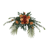 Maxbell Silk Floral Centerpiece Arrangement for Wedding Engagement Party Champagne