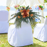 Maxbell Silk Floral Centerpiece Arrangement for Wedding Engagement Party Champagne