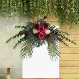 Maxbell Silk Floral Centerpiece Arrangement for Wedding Engagement Party Red