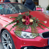 Maxbell Silk Floral Centerpiece Arrangement for Wedding Engagement Party Red