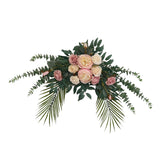 Maxbell Silk Floral Centerpiece Arrangement for Wedding Engagement Party Light Pink