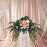 Maxbell Silk Floral Centerpiece Arrangement for Wedding Engagement Party Light Pink