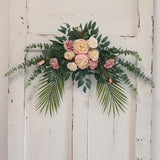 Maxbell Silk Floral Centerpiece Arrangement for Wedding Engagement Party Light Pink