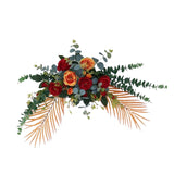 Maxbell Faux Floral Decoration for Photographic Props Engagement Ceremony Red