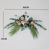 Maxbell Faux Floral Decoration for Photographic Props Engagement Ceremony Pink