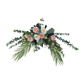 Maxbell Faux Floral Decoration for Photographic Props Engagement Ceremony Pink
