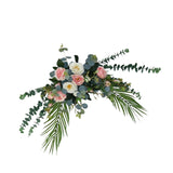 Maxbell Faux Floral Decoration for Photographic Props Engagement Ceremony Pink