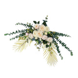 Maxbell Faux Floral Decoration for Photographic Props Engagement Ceremony Yellow