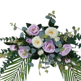 Maxbell Faux Floral Decoration for Photographic Props Engagement Ceremony Purple