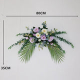 Maxbell Faux Floral Decoration for Photographic Props Engagement Ceremony Purple