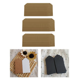 Maxbell 100x Heart Hollow Labels Rectangle Tear Resistant Practical for party Brown