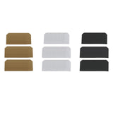 Maxbell 100x Heart Hollow Labels Rectangle Tear Resistant Practical for party Brown