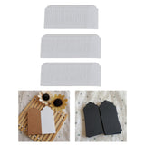 Maxbell 100x Heart Hollow Labels Rectangle Tear Resistant Practical for party White