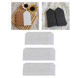 Maxbell 100x Heart Hollow Labels Rectangle Tear Resistant Practical for party White
