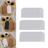 Maxbell 100x Heart Hollow Labels Rectangle Tear Resistant Practical for party White