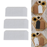 Maxbell 100x Heart Hollow Labels Rectangle Tear Resistant Practical for party White