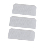 Maxbell 100x Heart Hollow Labels Rectangle Tear Resistant Practical for party White