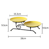 Maxbell Exquisite Dessert Serving Plate Decoration for Home Thanksgiving Birthday