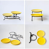 Maxbell Exquisite Dessert Serving Plate Decoration for Home Thanksgiving Birthday