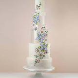 Maxbell Clear Acrylic Cake Stand Cake Riser Cake Tier Cake Tool for Wedding Birthday 15cm x 20cm x 0.3cm