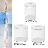 Maxbell Clear Acrylic Cake Stand Cake Riser Cake Tier Cake Tool for Wedding Birthday 15cm x 20cm x 0.3cm