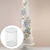 Maxbell Clear Acrylic Cake Stand Cake Riser Cake Tier Cake Tool for Wedding Birthday 15cm x 20cm x 0.3cm