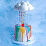 Maxbell Clear Acrylic Cake Stand Cake Riser Cake Tier Cake Tool for Wedding Birthday 20cm x 20cm x 0.3cm