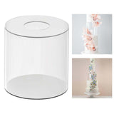 Maxbell Clear Acrylic Cake Stand Cake Riser Cake Tier Cake Tool for Wedding Birthday 20cm x 20cm x 0.3cm
