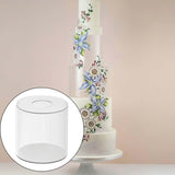 Maxbell Clear Acrylic Cake Stand Cake Riser Cake Tier Cake Tool for Wedding Birthday 20cm x 20cm x 0.3cm