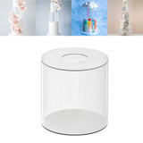 Maxbell Clear Acrylic Cake Stand Cake Riser Cake Tier Cake Tool for Wedding Birthday 20cm x 20cm x 0.3cm