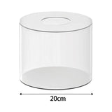 Maxbell Acrylic Cylinder Display Riser Round Decor Fillable Tabletop for Wedding 20CM