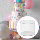 Maxbell Acrylic Cylinder Display Riser Round Decor Fillable Tabletop for Wedding 20CM