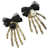 Maxbell Skull Hand Hair Clip Hairpin Costume Accessory for Party Cosplay Decor White