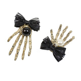Maxbell Skull Hand Hair Clip Hairpin Costume Accessory for Party Cosplay Decor White